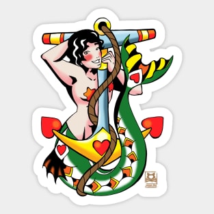 Anchor Merman Sticker